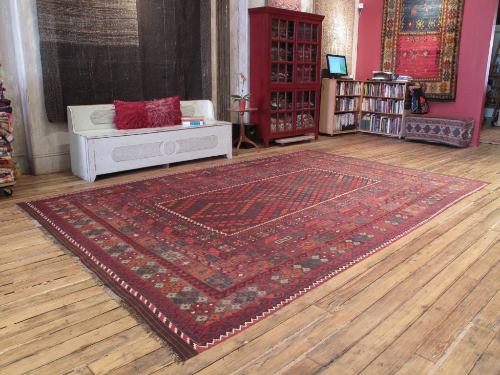 We have seen many of these Afghan kilims over the years, but the current selection we have are simply the best with great wool, colors and lots of interesting details.