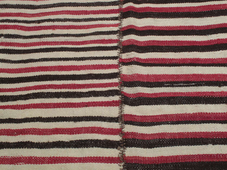 Colorful Striped Kilim In Good Condition In New York, NY