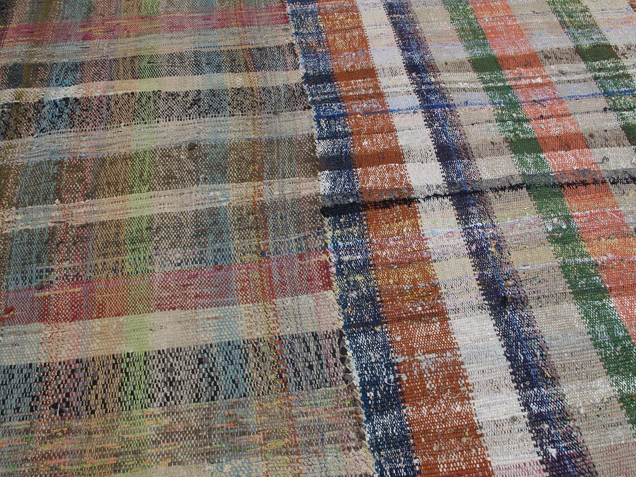 Hand-Woven Large Pala Kilim in Three Panels