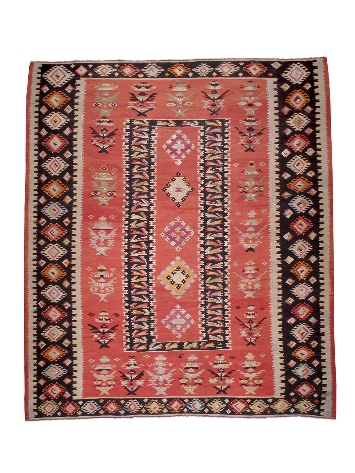 Large Balkan Kilim Rug