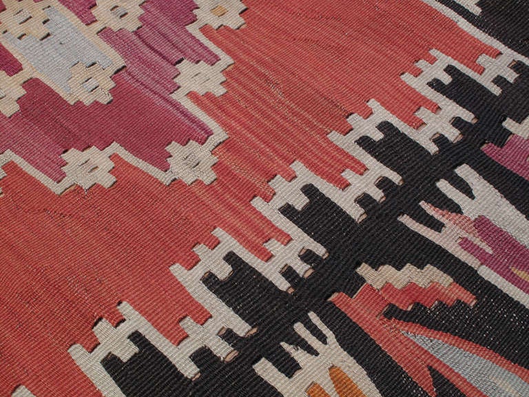 Large Balkan Kilim Rug 1