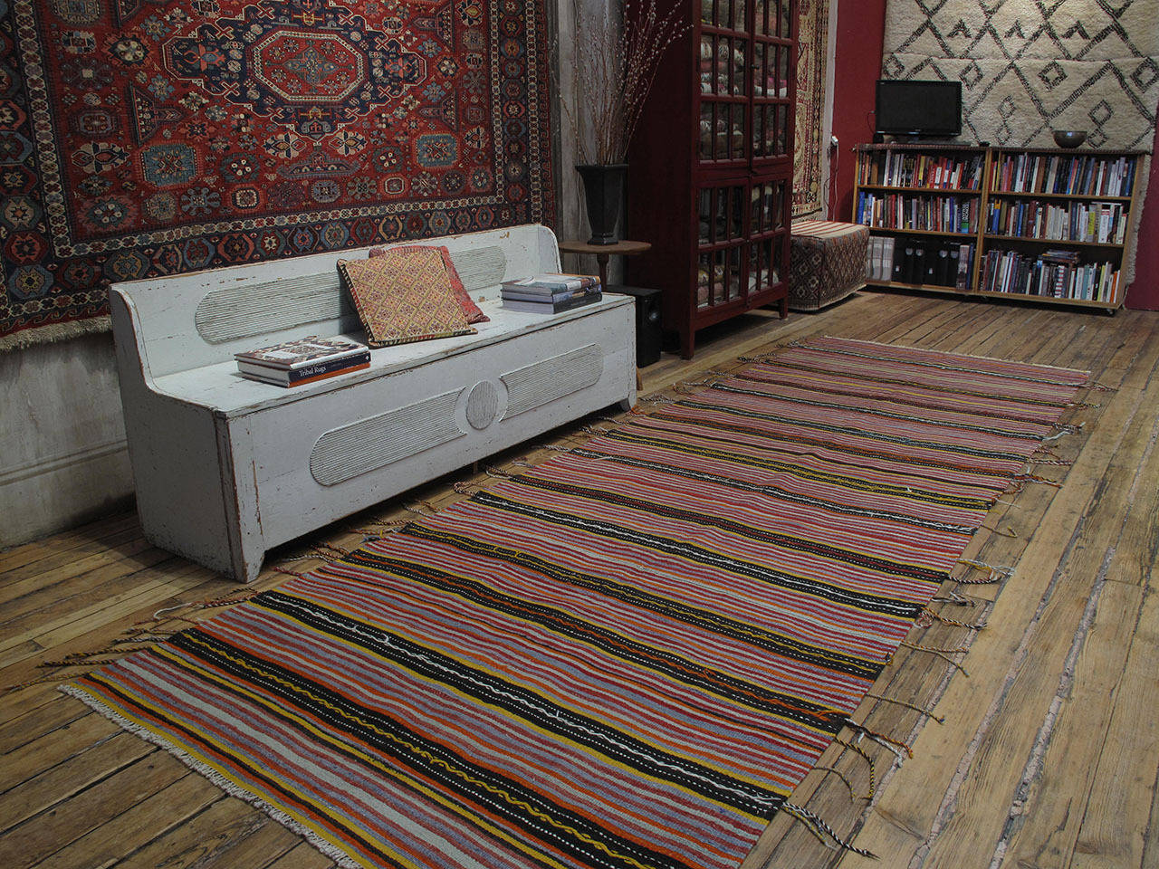 Karapinar Kilim with Tassels