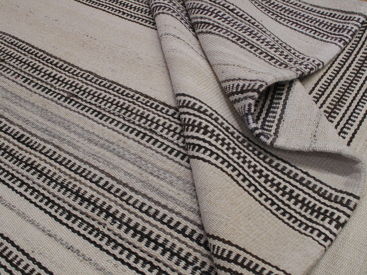 Striped Kilim in Natural Tones 3