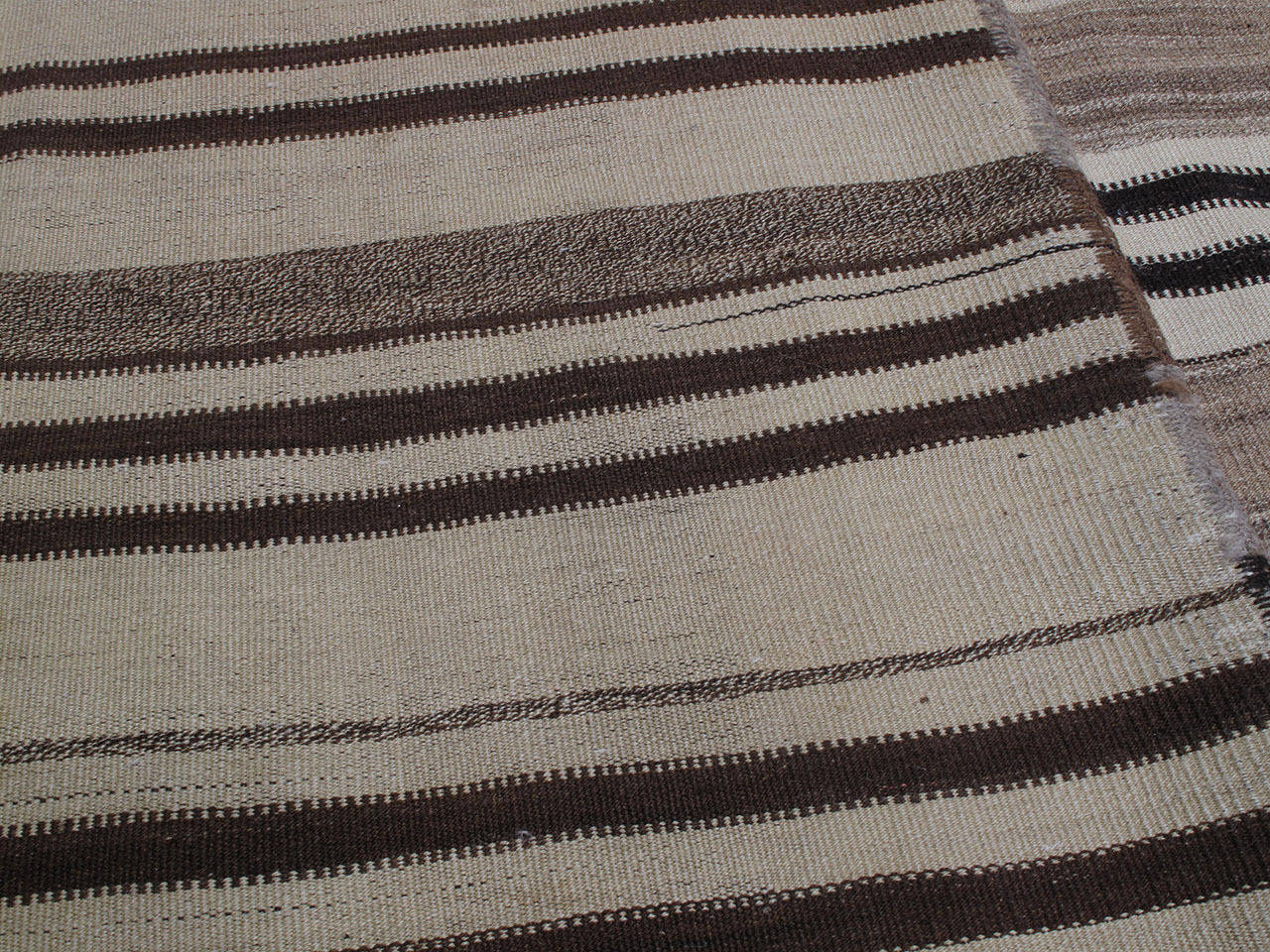 Striped Kilim in Two Panels In Good Condition In New York, NY