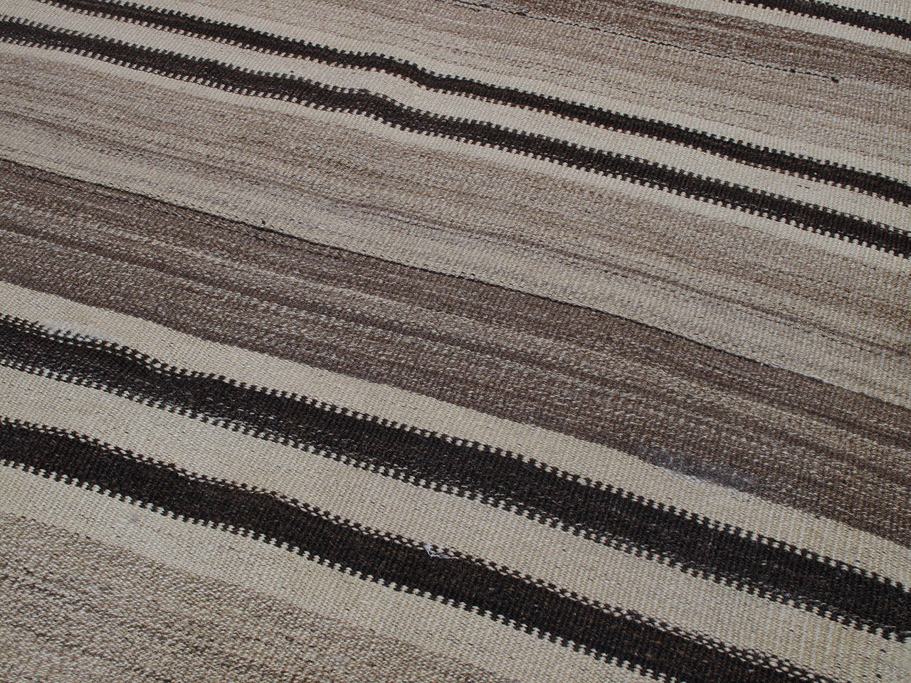 20th Century Striped Kilim in Two Panels