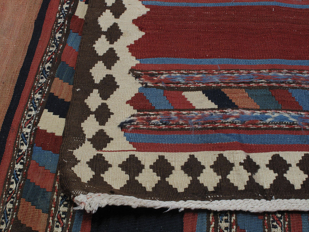 Antique Shahsavan Kilim Rug For Sale 2