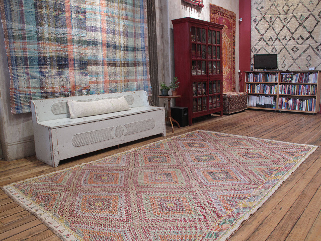 A beautiful old tribal flat-weave from Western Turkey, woven in the intricate 