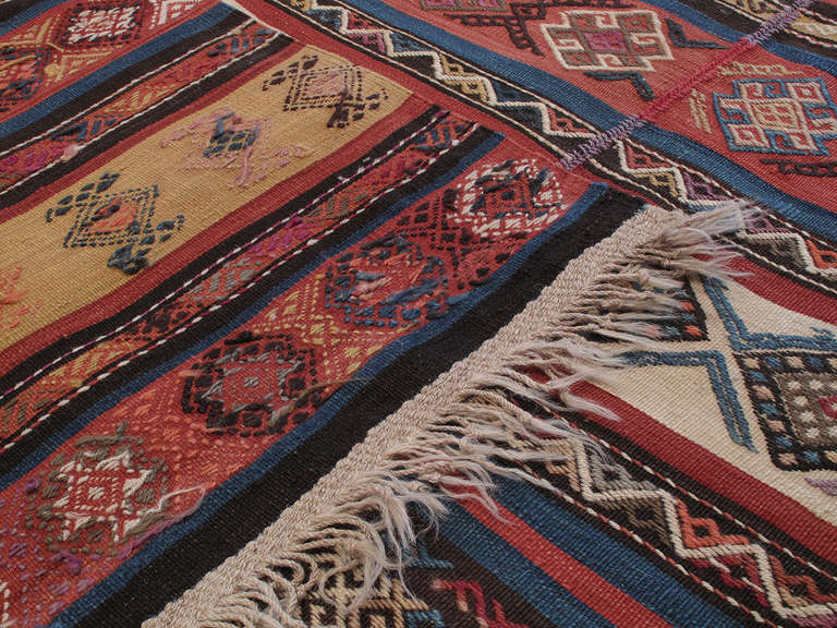 Antique Karabagh Kilim Rug In Good Condition In New York, NY