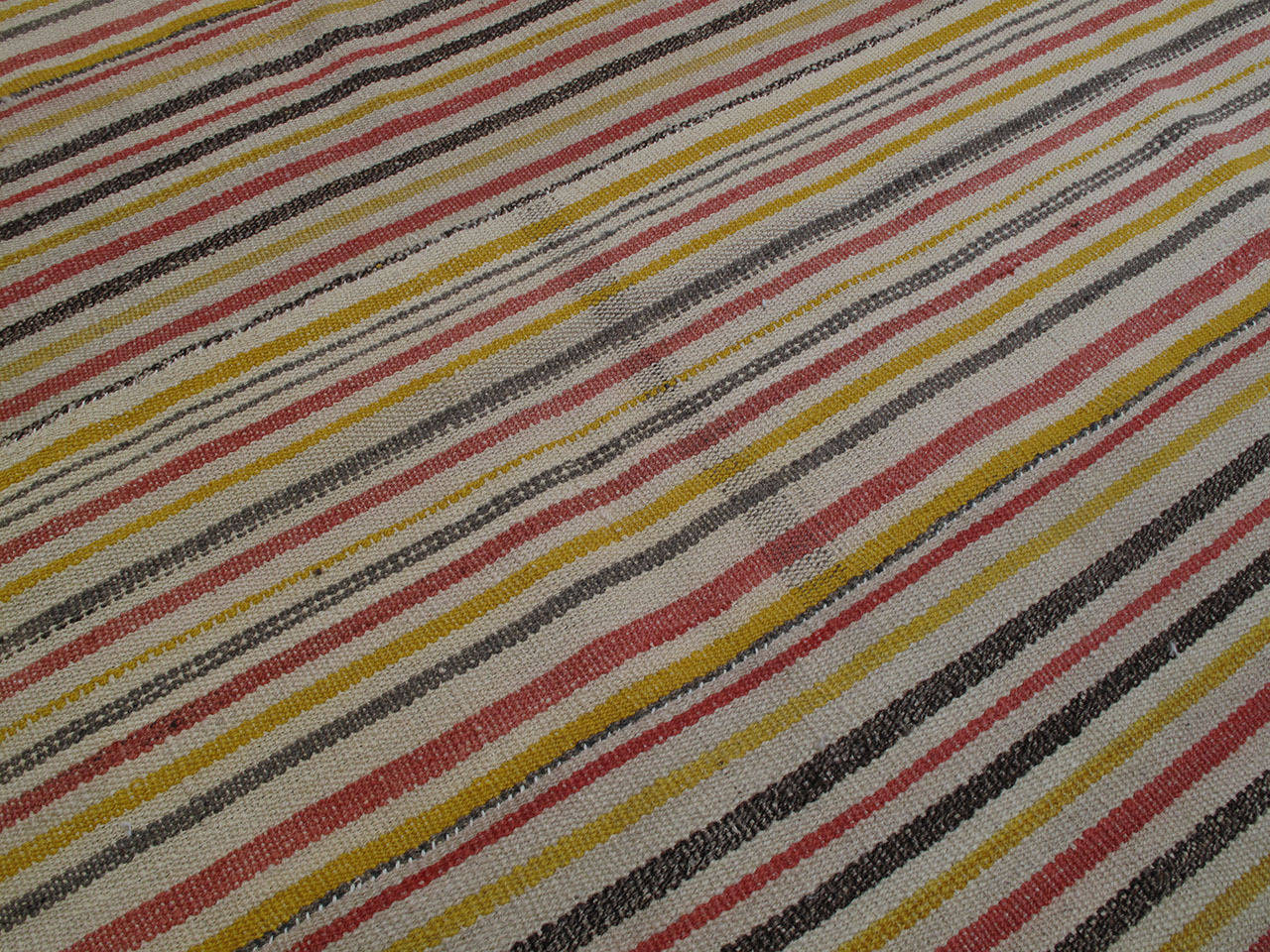 Turkish Large Striped Kilim Rug