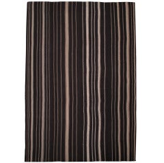 Large Kilim with Vertical Bands