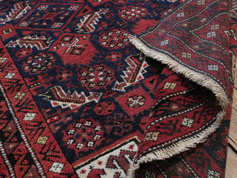 Wool Antique Baluch Rug For Sale