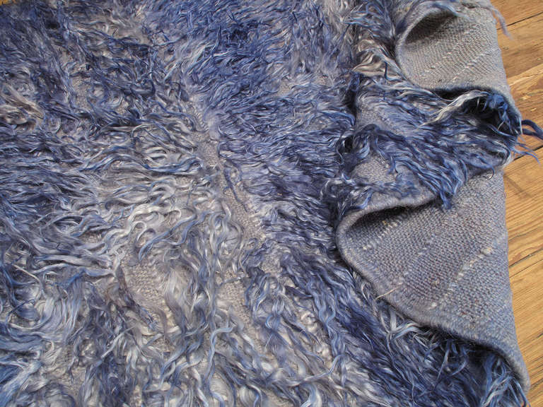 Blue Angora Tulu In Good Condition In New York, NY