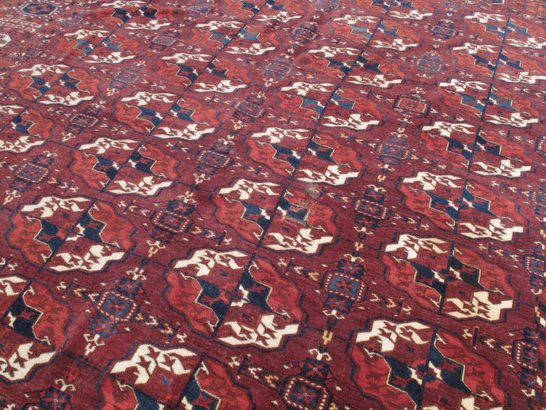 Tribal Superb Antique Turkmen Carpet