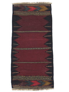 Vintage Small Baluch Kilim