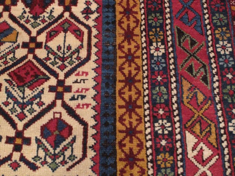 Hand-Knotted Antique Shirvan Prayer Rug For Sale