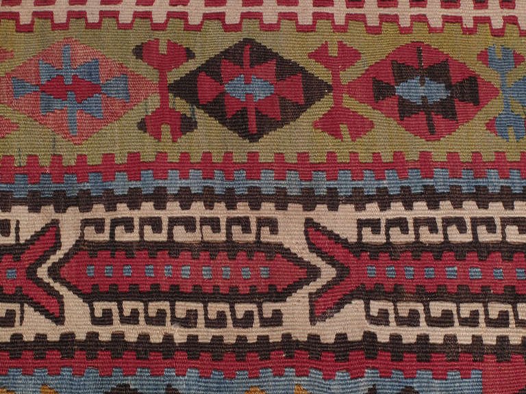 Unusual Anatolian Kilim Rug In Good Condition For Sale In New York, NY