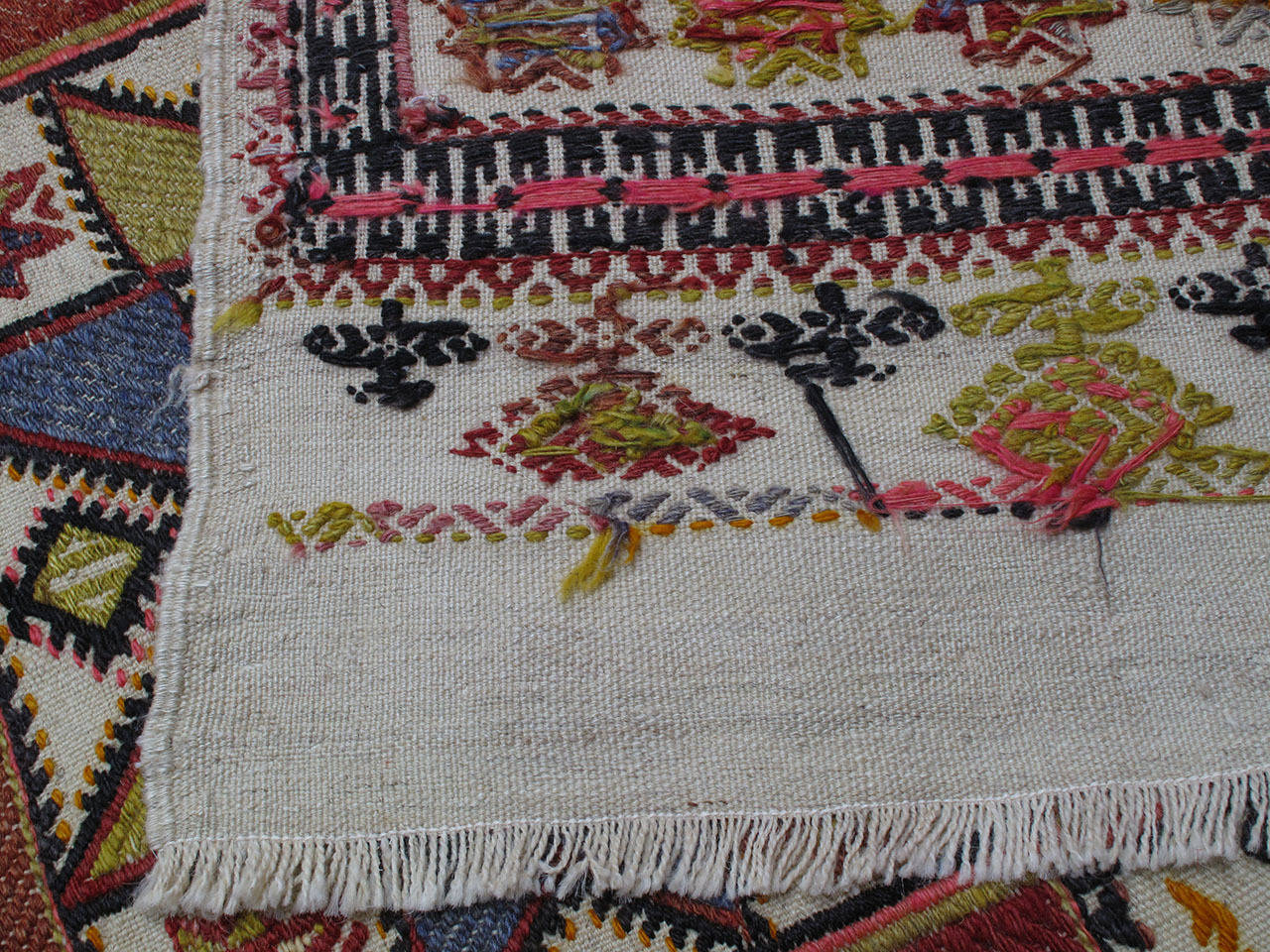 Small Kilim with Large Star 1