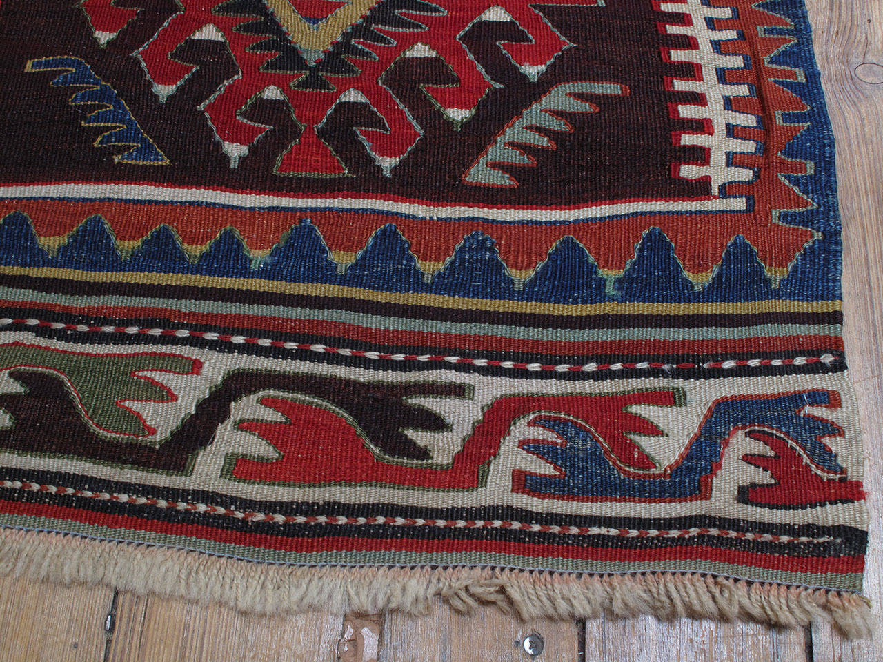 Kilim Rug with Ascending Arches 2