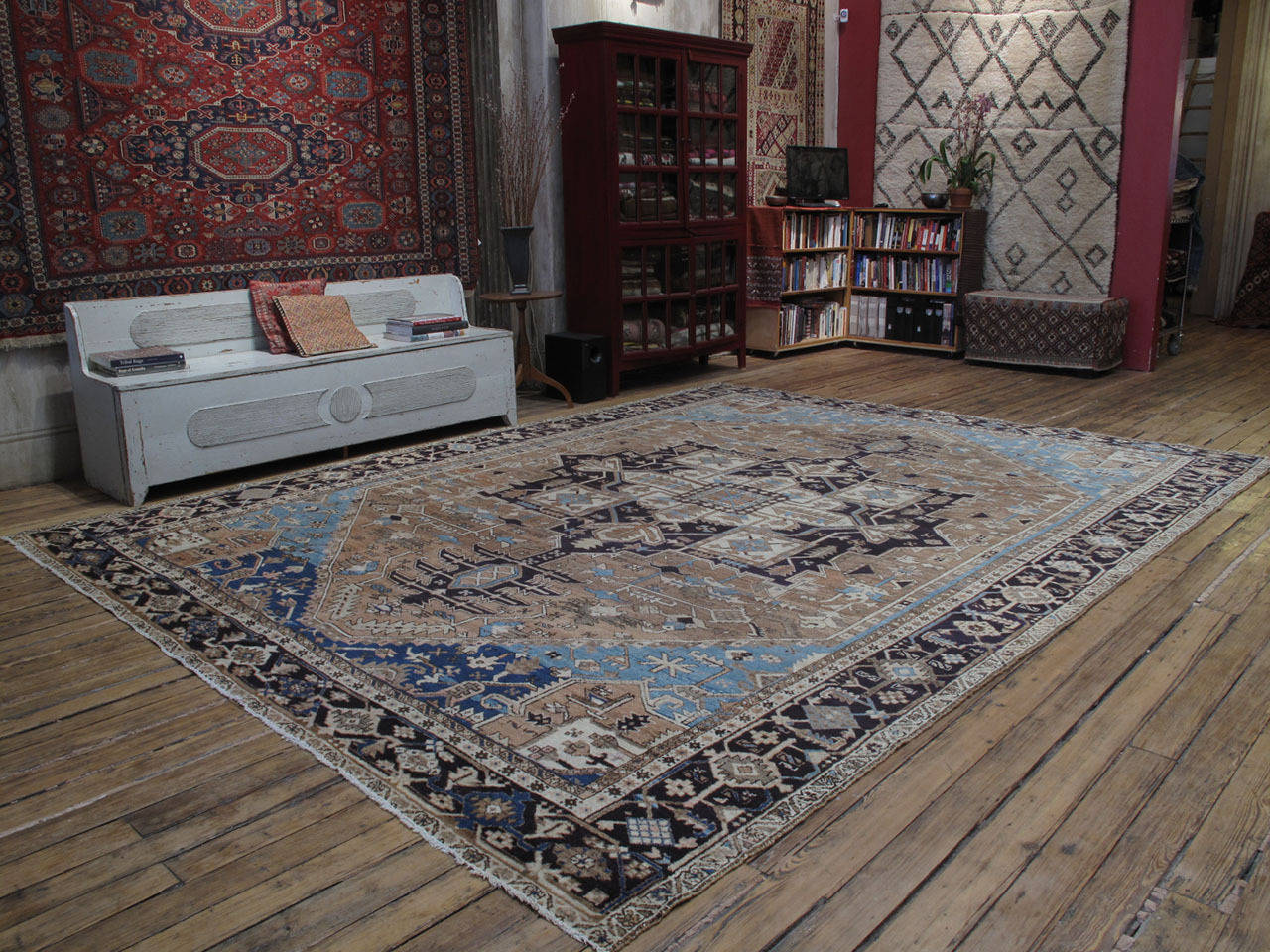 Persian Antique Serapi Carpet