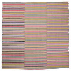 Colorful Striped Cover Rug