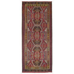 Vintage Unusual Anatolian Kilim Rug