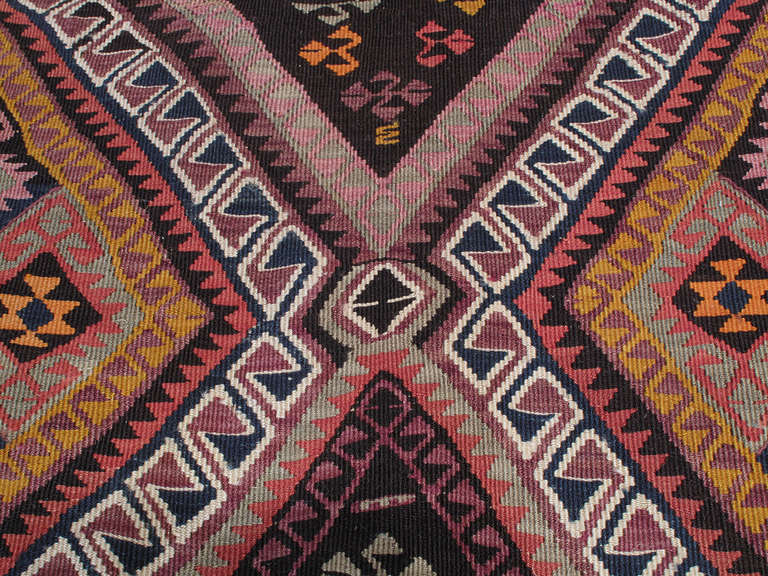 Fantastic Kurdish Kilim Rug In Good Condition In New York, NY