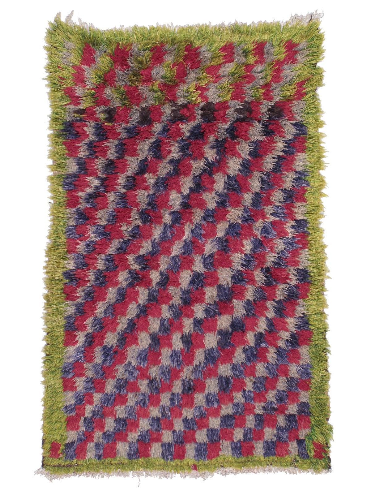 Colorful Checkerboard "Tulu" Rug
