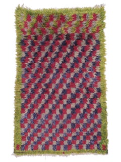 Colorful Checkerboard "Tulu" Rug