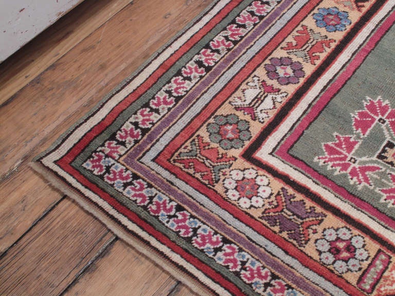 Hand-Knotted Antique Kirsehir Rug For Sale
