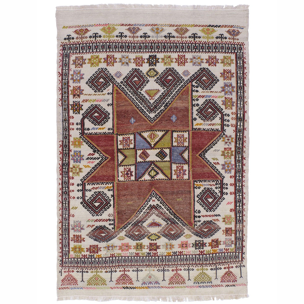 Small Kilim with Large Star