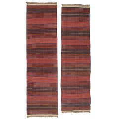 Vintage Pair of Baluch Kilim Runners