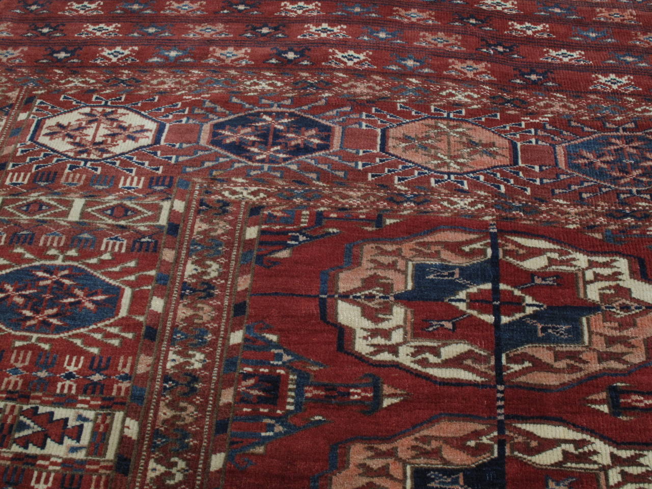Turkmen Antique Tekke Main Carpet For Sale