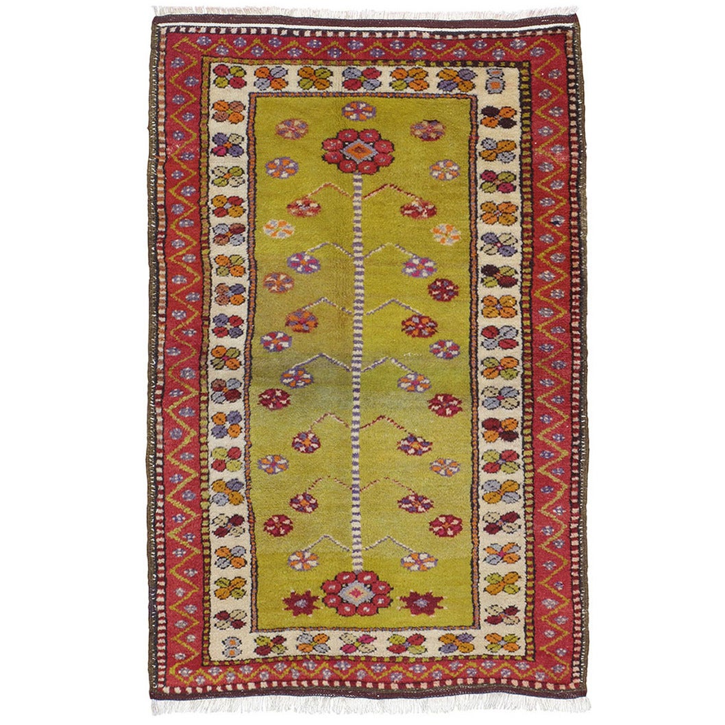 Small Yuntdag Rug with Tree-of-Life