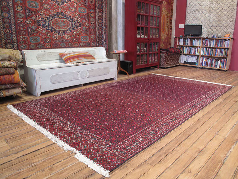 Turkmen Palas 'Kilim' rug. Very well preserved, sturdy and clean rug.