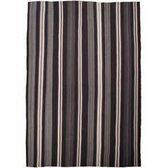 Large Kilim with Vertical Bands