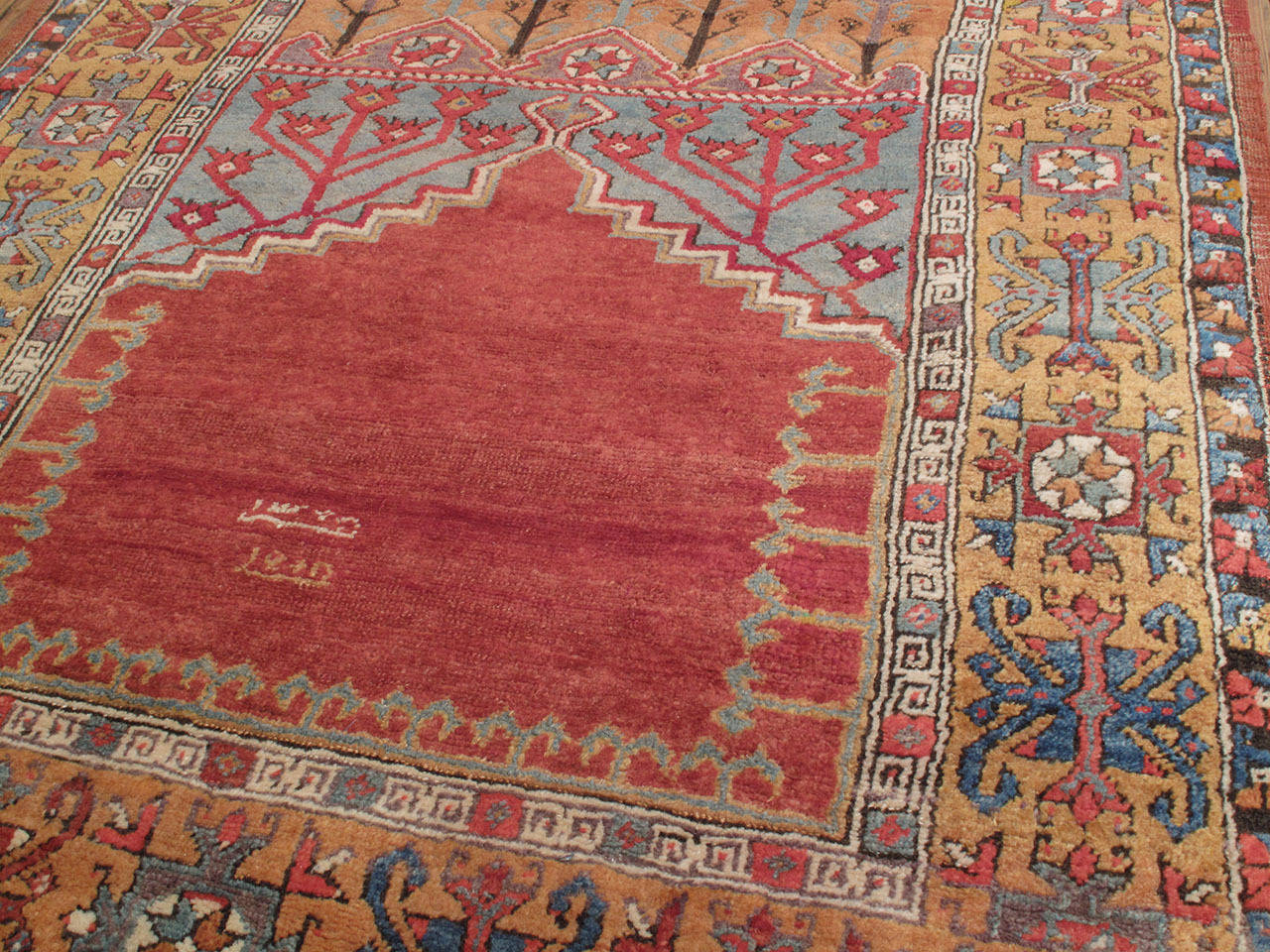 Tribal Antique Konya Prayer Rug For Sale