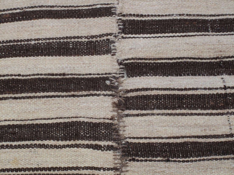Banded Kilim In Good Condition In New York, NY