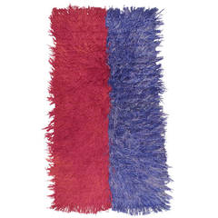 Vintage Two-Panel Angora Tulu