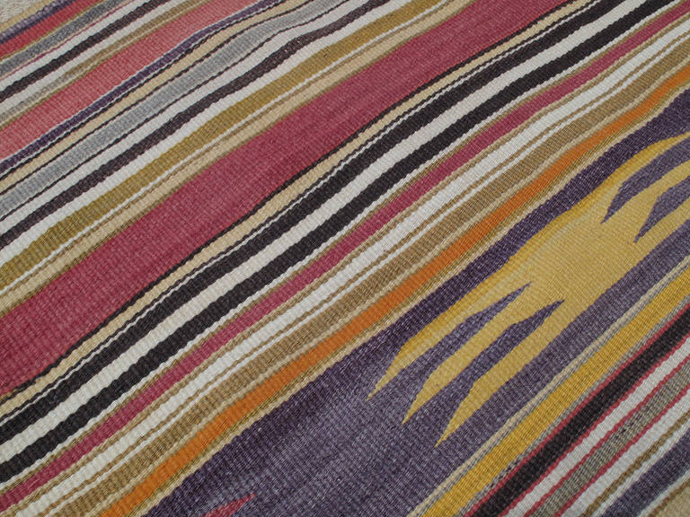 Hand-Woven Milas Kilim Rug