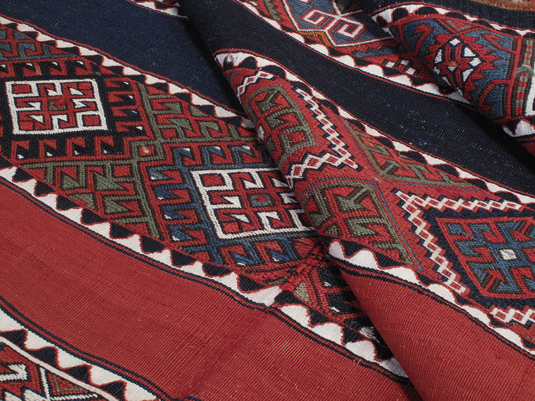 Wool Antique Sinanli Kilim Rug