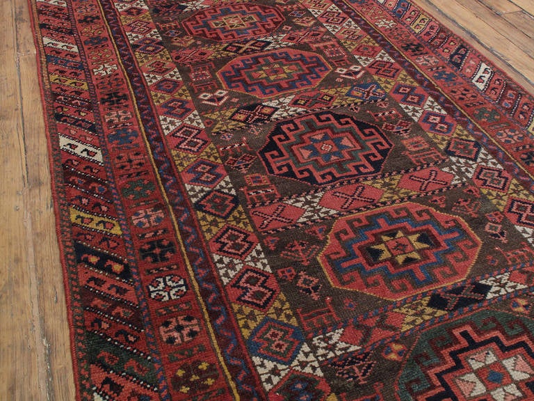 Tribal Antique Kurdish Long Rug For Sale