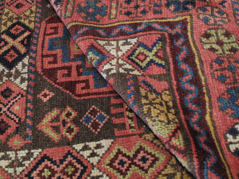 19th Century Antique Kurdish Long Rug For Sale