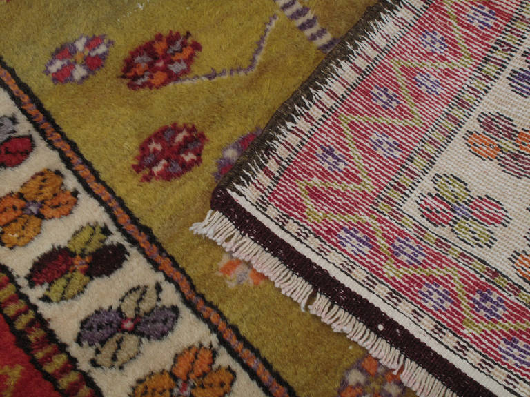 Wool Small Yuntdag Rug with Tree-of-Life