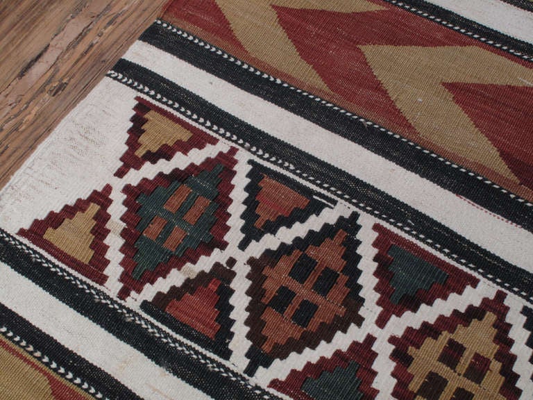 Antique Shahsavan Kilim Rug In Good Condition In New York, NY