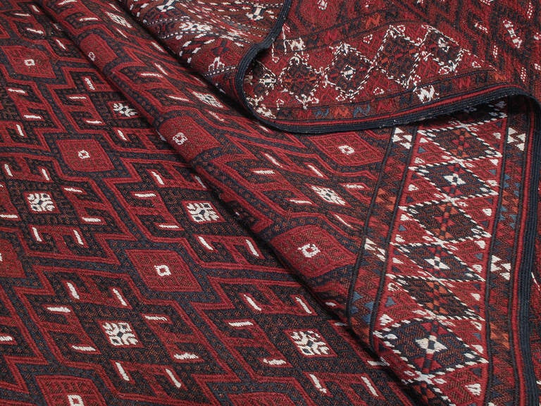 Antique Turkmen Palas Rug 1