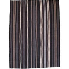 Kilim with Vertical Bands