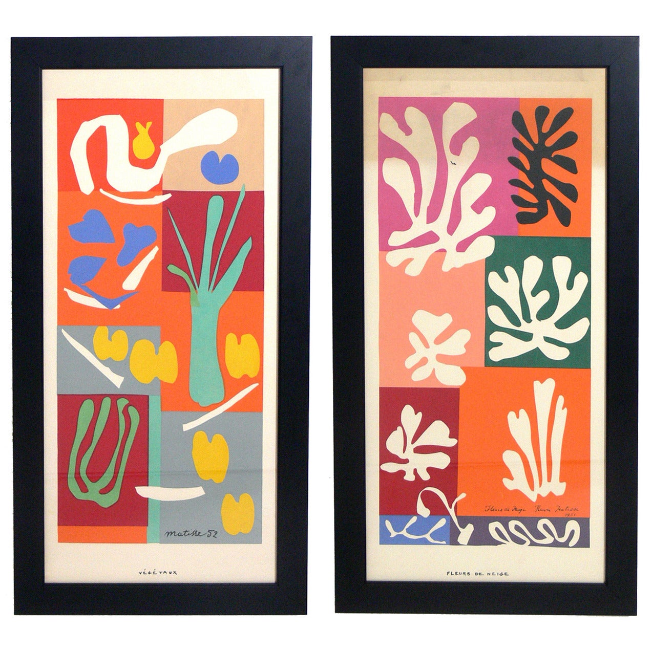Pair of Vibrant Lithographs after Henri Matisse