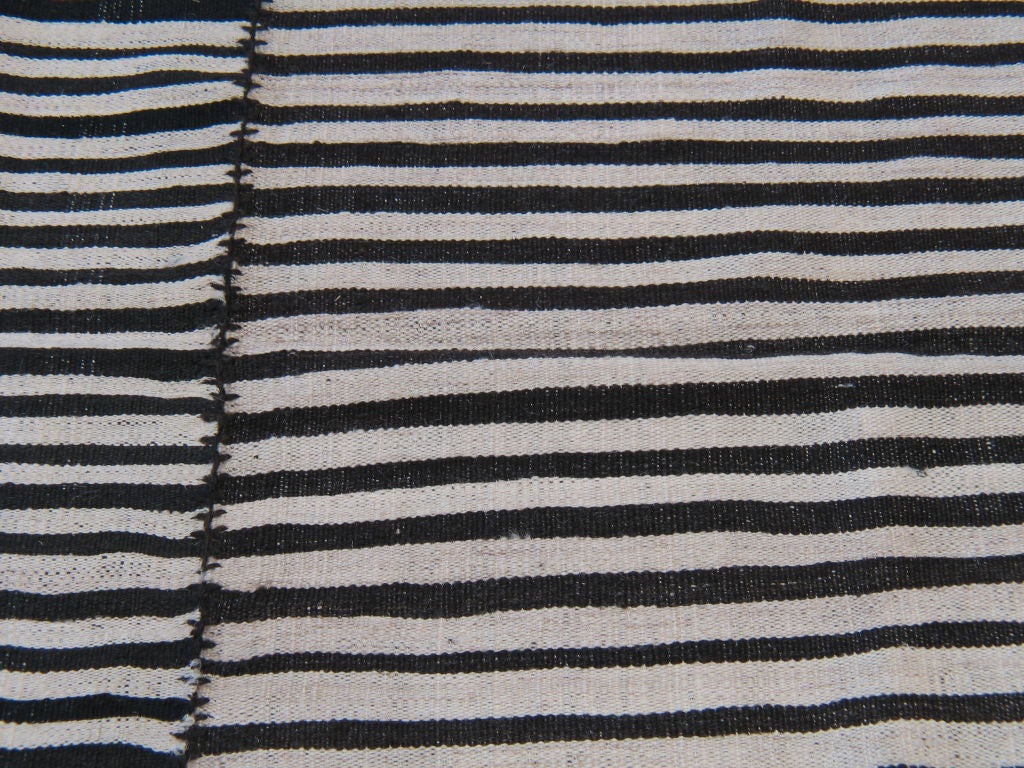 Mid-20th Century Striped Kilim