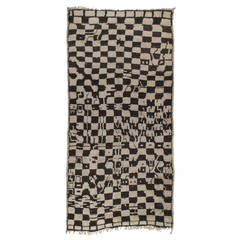 "Chessboard Boogie Woogie, " Moroccan Berber Carpet