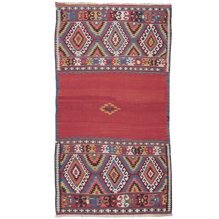 Antique Fethiye Kilim Rug